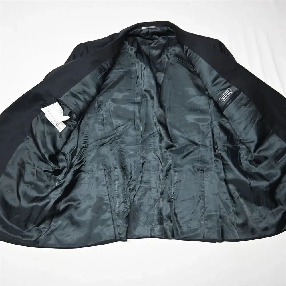 Belvest Stanley‎ Korshak 54R Navy Super 150s Wool Mens Blazer Sport Coat Jacket